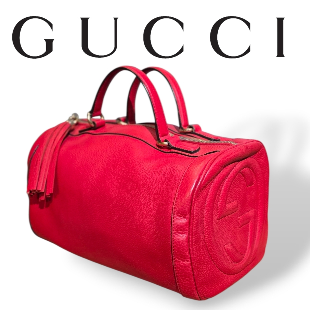 Gucci Soho Red Leather Handbag